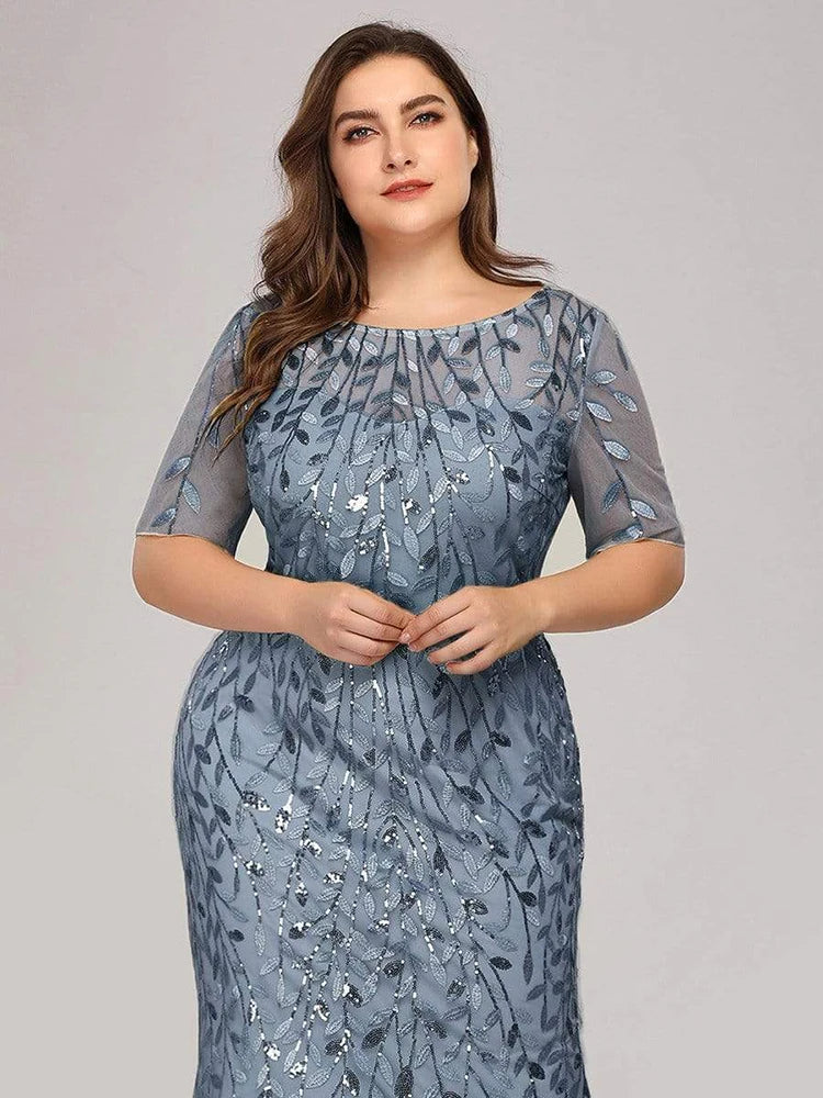 Robe de cérémonie grande taille- ALYSSE -