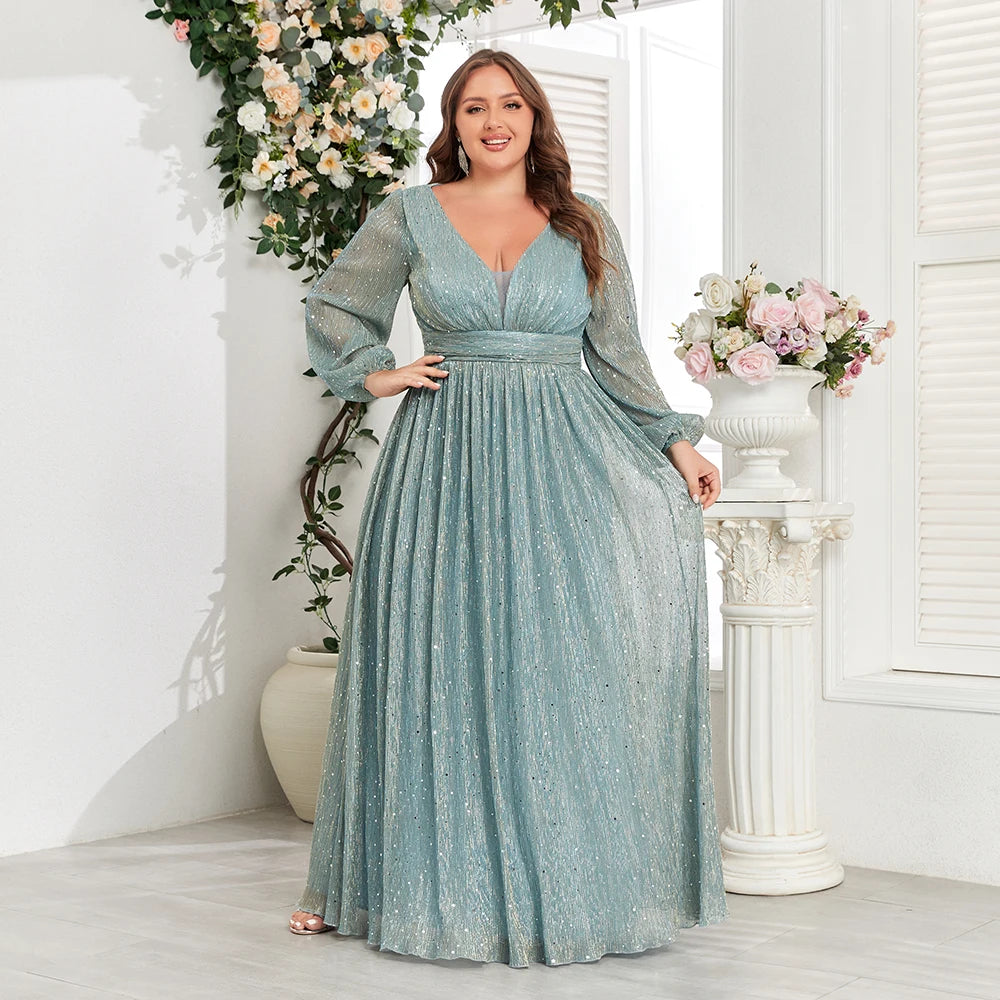 Robe de cérémonie grande taille  - AZALEE -