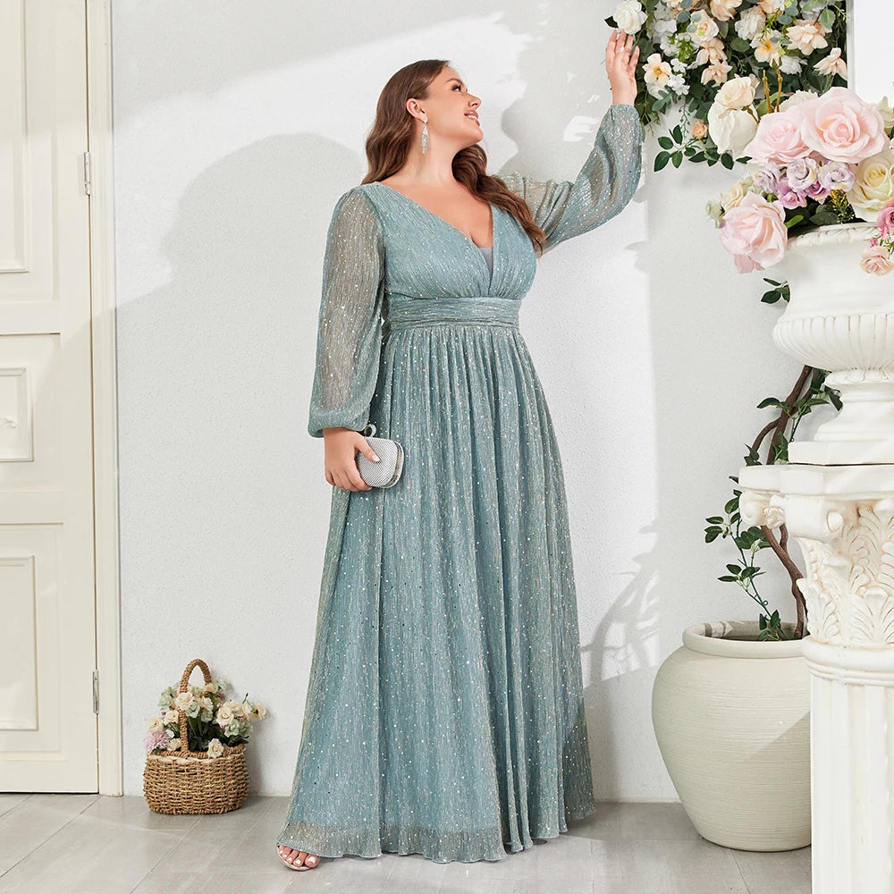 Robe de cérémonie grande taille  - AZALEE -